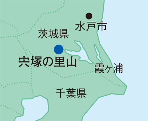 宍塚の里山の地図