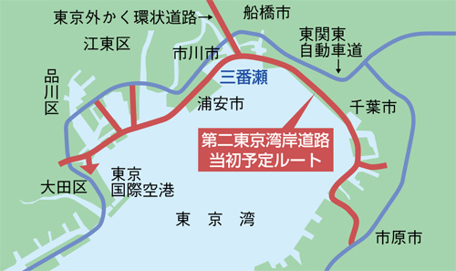 第2東京湾岸道路当初予定ルート